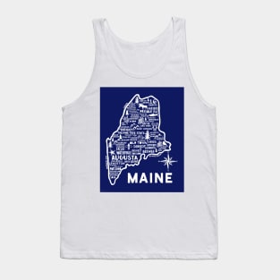 Maine Map Tank Top